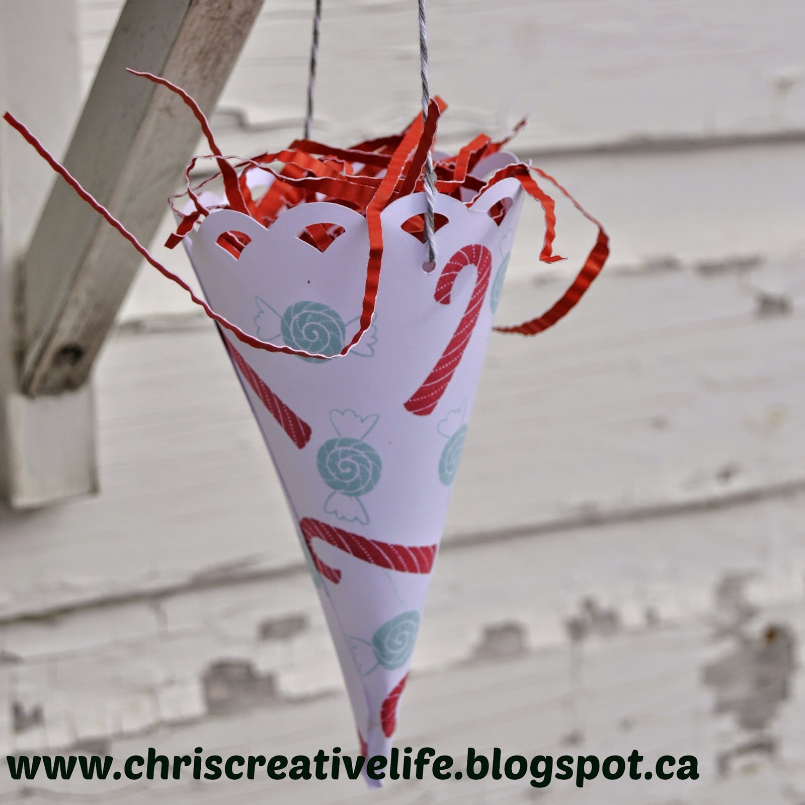 Home for the Holidays Treat Cone