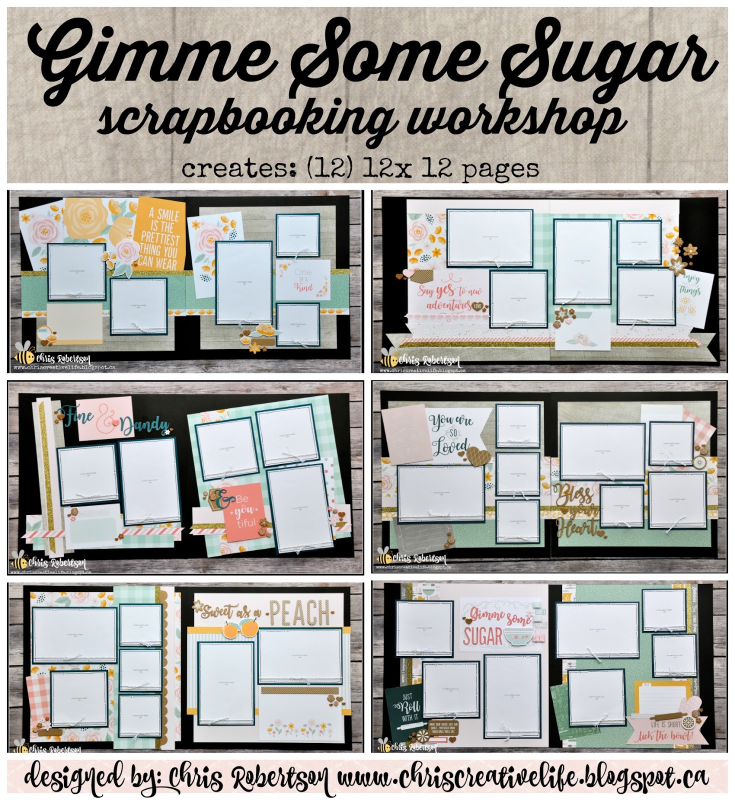 Gimme Some Sugar Scrapbooking Workshop