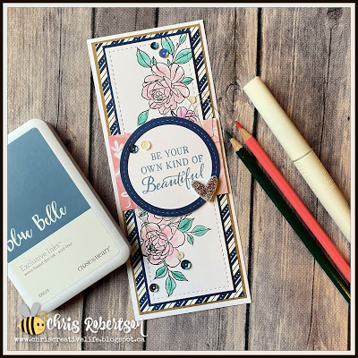 Slimline card  with the SOTM and a sketch