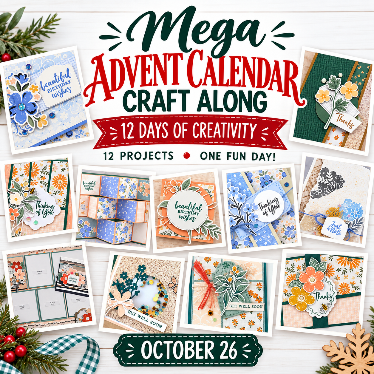 MEGA ADVENT CALENDAR CRAFT ALONG TUTORIAL